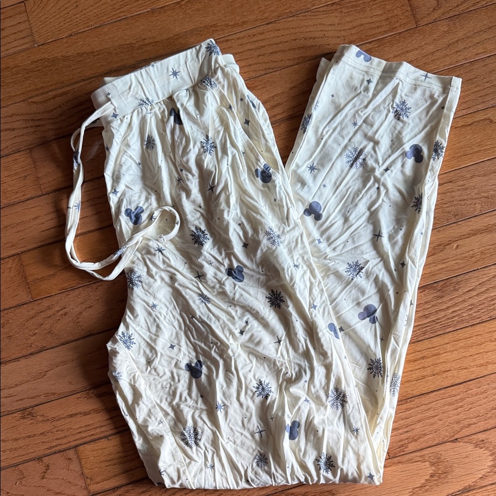 Snowflake Mickey Blue and Cream Pajama Set - Picture 3 of 6